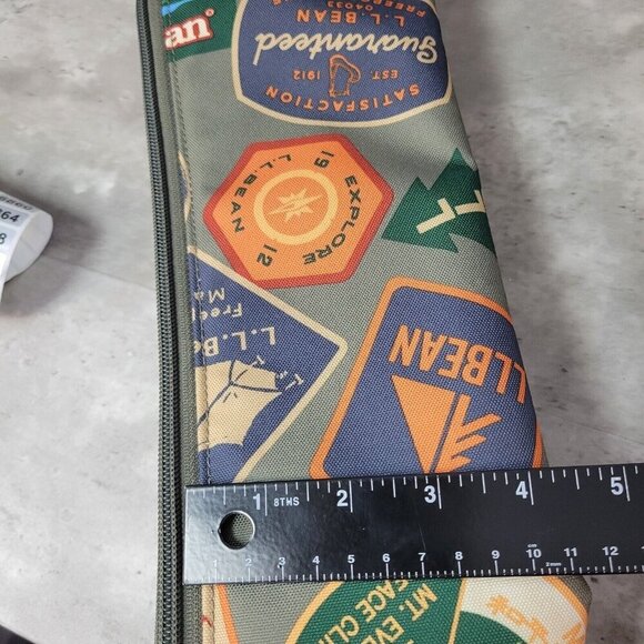 LL Bean Canvas Cooler Sling Bag‎ Leather Trim Camping Hiking Fishing - Picture 4 of 8